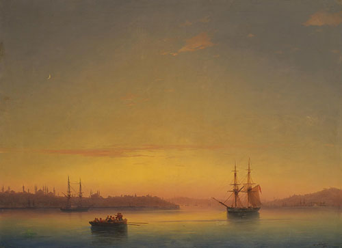 Constantinople at Dawn, Ivan Konstantinovich Aivazovsky (1881)
