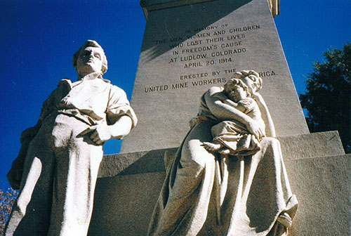The Ludlow Massacre Memorial, April 20th, 1914, Colorado Coal Miners on Strike