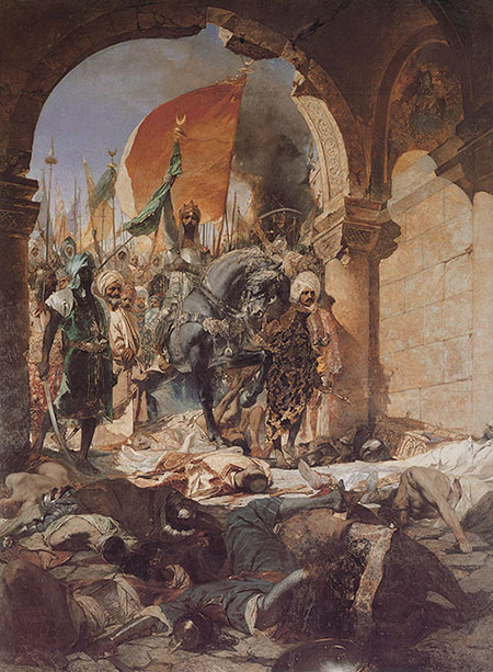 Η είσοδος του Μωάμεθ Β΄ στην Κωνσταντινούπολη, Jean-Joseph Benjamin-Constant, 1876 Πηγἠ: wikipedia.org
