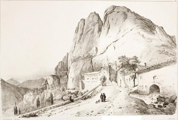 Μονή Μέγα Σπηλαίου το 1810 , Otto Magnus von Stackelberg