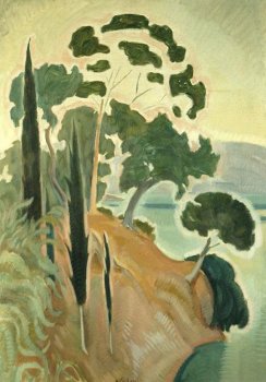  "Τοπίο - Κέρκυρα", 1912-1917, λάδι σε καμβά 96,5x68 εκ. συλλογή ΕΠΜΑΣ