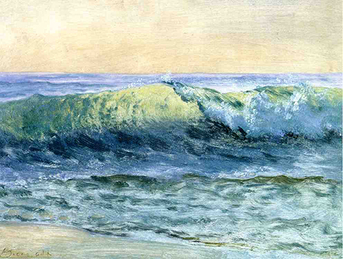 Τὸ κῦμα, 1880, Albert Bierstadt Πηγή: wikiart.org
