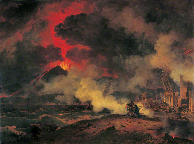 The Eruption of Vesuvius, 24 August A.D. 79, 1813, Pierre Henri de Valenciennes (French, 1750–1819). Oil on canvas, 58 1/16 x 76 15/16 in. (147.5 x 195.5 cm). Musée des Augustins, Toulouse, 78.1.1. Photo: Daniel Martin 