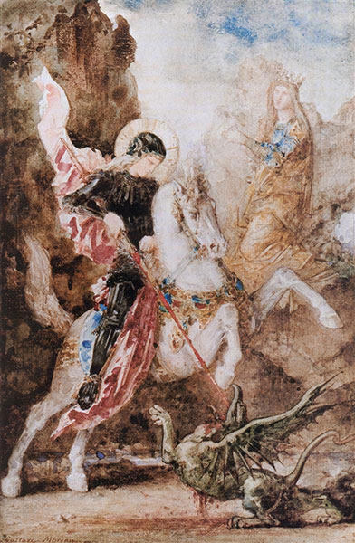 Ἅγιος Γεώργιος - Gustave Moreau, 1869 