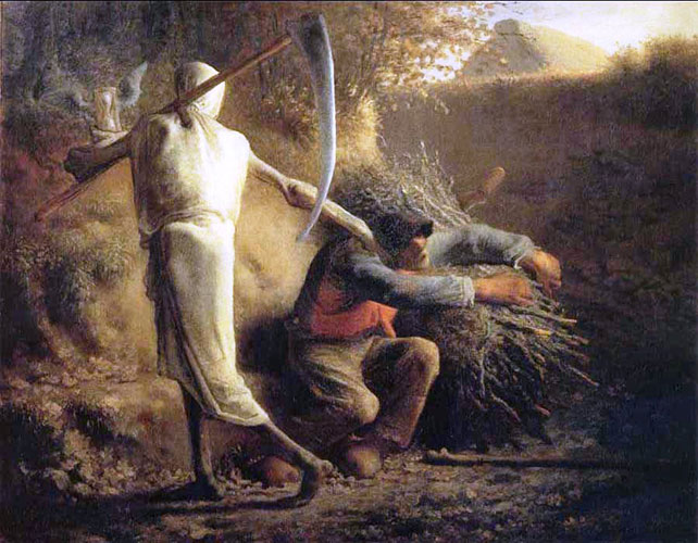 Jean Francois Millet, "O  Θάνατος και ο ξυλοκόπος"