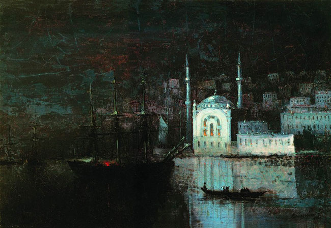 Νύχτα στή Κωνσταντινούπολη, Ivan Aivazovsky, 1886