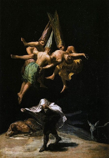 Witches in the Air by Francisco Goya