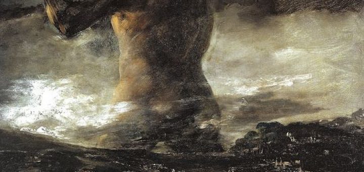 Francisco de Goya - The Colossus, 1812 at Museo Prado Madrid Spain