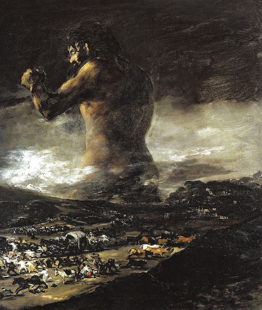 Francisco de Goya - The Colossus, 1812 at Museo Prado Madrid Spain