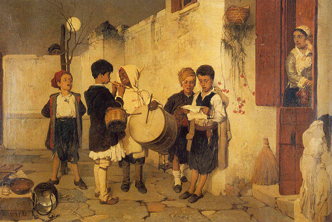 "Τα κάλαντα" Νικηφόρος Λύτρας 1873