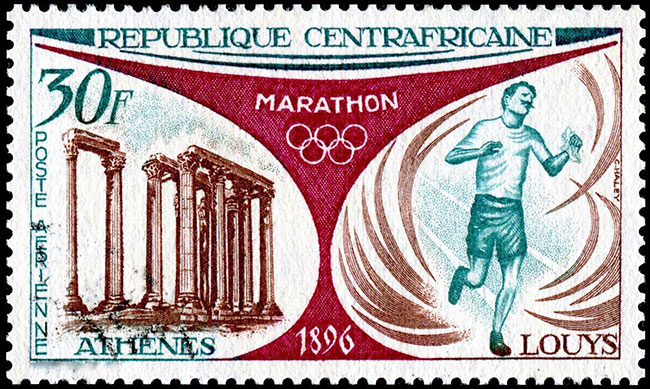 γραμματόσημο για τους Ολυμπιακούς αγώνες του 1896