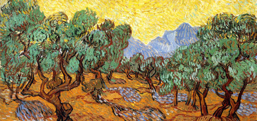 Olive Trees with Yellow Sky and Sun Vincent van Gogh Olive Trees with Yellow Sky and Sun Vincent van Gogh