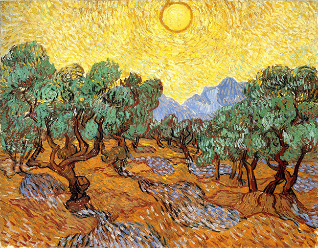 Olive Trees with Yellow Sky and Sun Vincent van Gogh Olive Trees with Yellow Sky and Sun Vincent van Gogh 