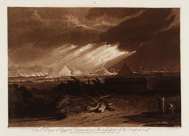 The Fifth Plague of Egypt, engraved by Charles Turner