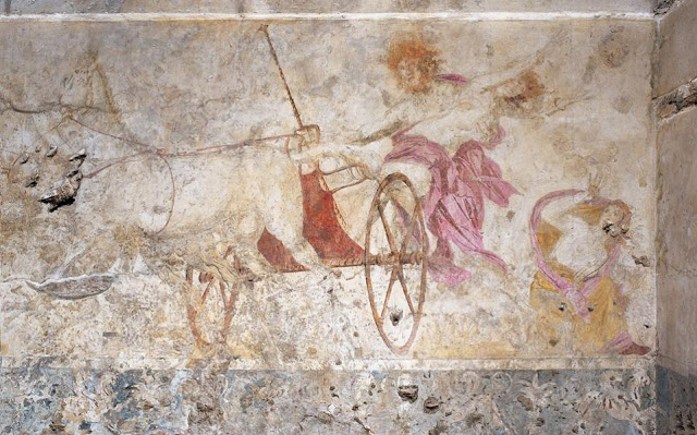 Τοιχογραφία στους τάφους των Αιγών: «Η αρπαγή της Περσεφόνης»