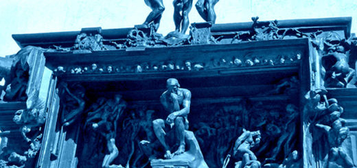 Μερική όψη από το γλυπτό του Αυγούστου Ρονταίν “Οι πύλες της κολάσεως”
