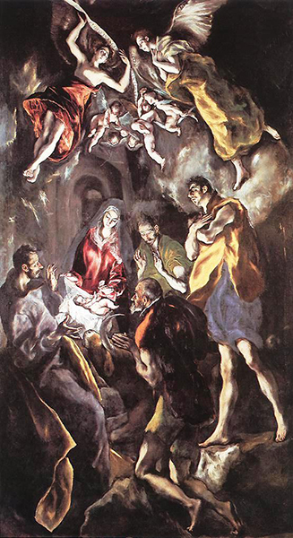  El Greco, Η Προσκύνηση των ποιμένων, 1612