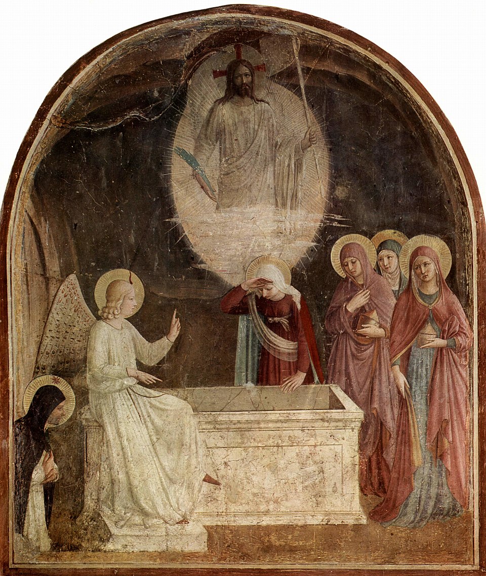 Women at the empty tomb, by Fra Angelico, 1437–1446