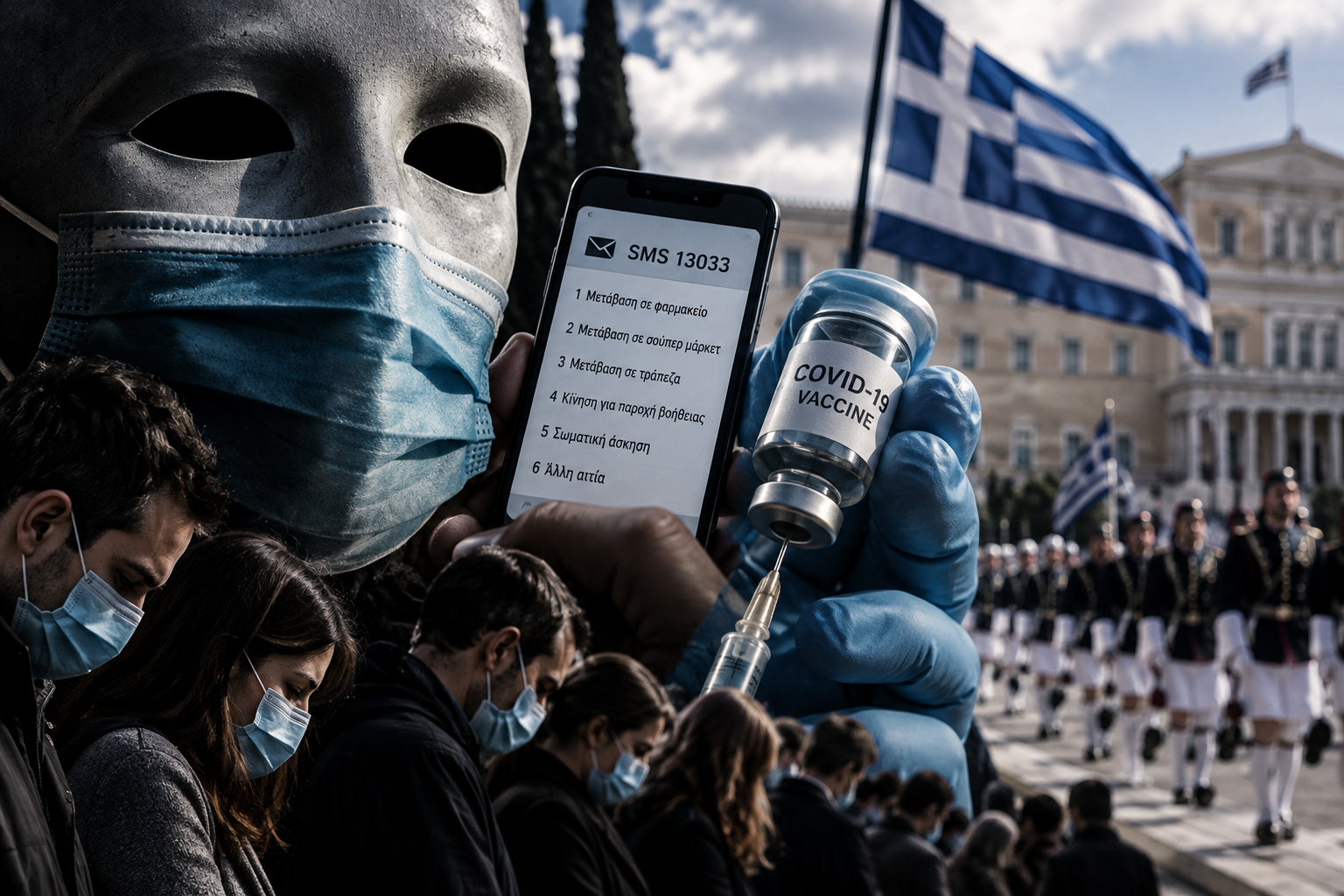 Ναι σε όλα: Μάσκα, sms, lockdown, covid, εμβόλια 